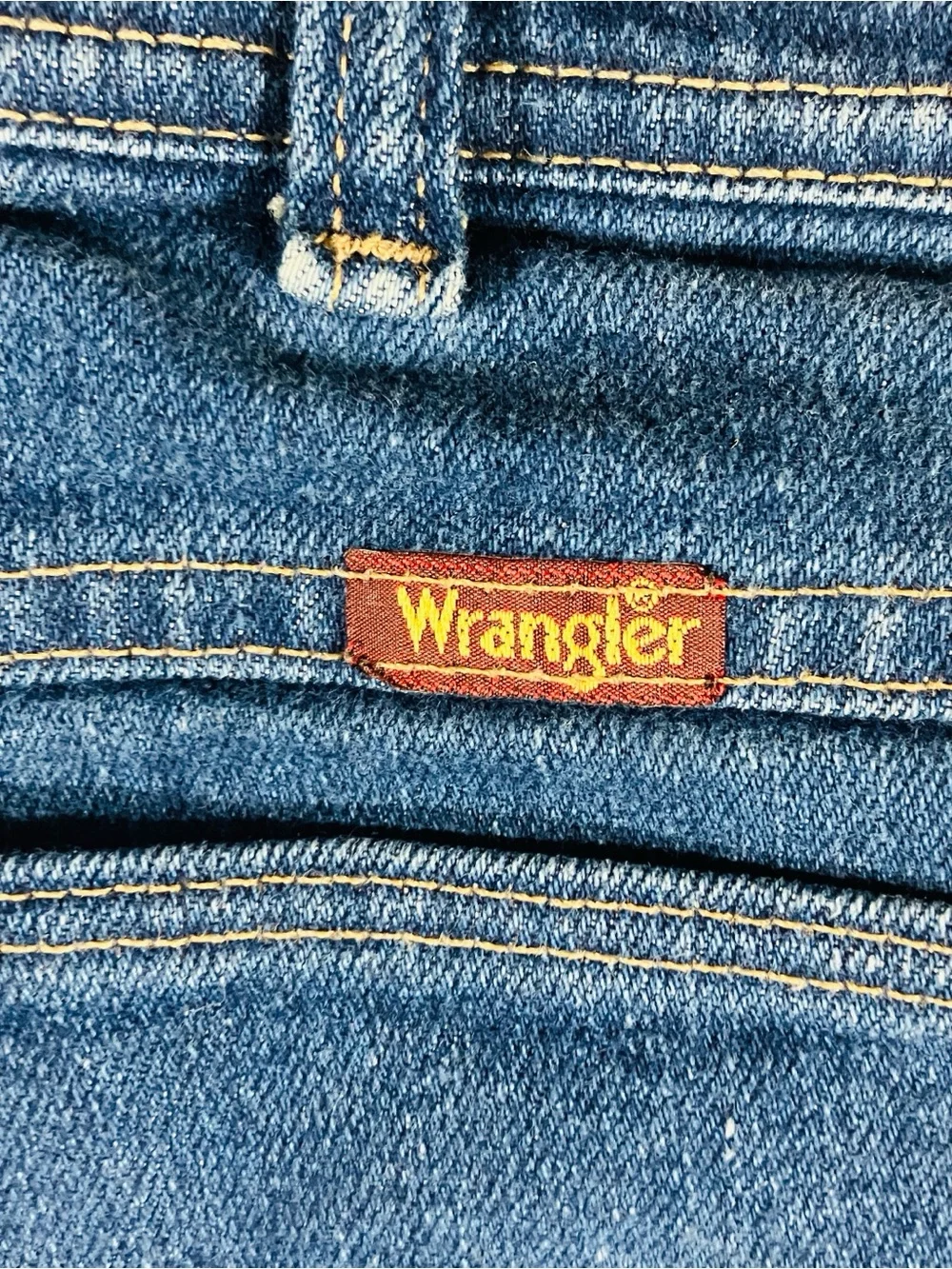 Vintage 80s Wrangler Men’s Regular Fit Denim Jeans 34” X 30”